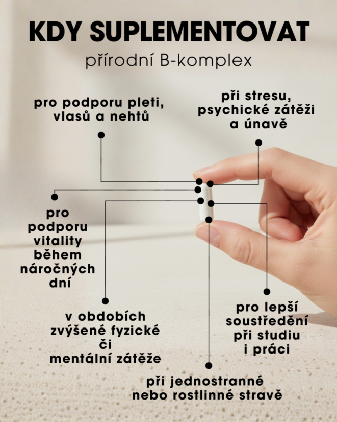 Natural B-Komplex – Celistvý z BIO extraktov NakoMIN® – 60 kapsúl SK