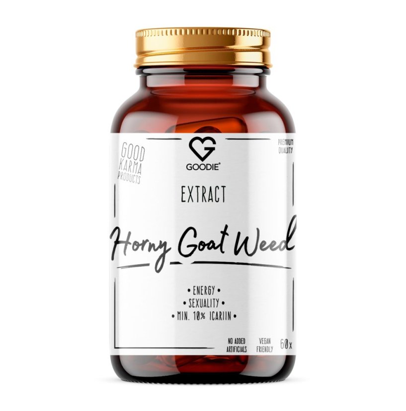 Horny Goat Weed – Škornica veľkokvetá – extrakt min. 10 % ikarínu – kapsuly 60 ks SK