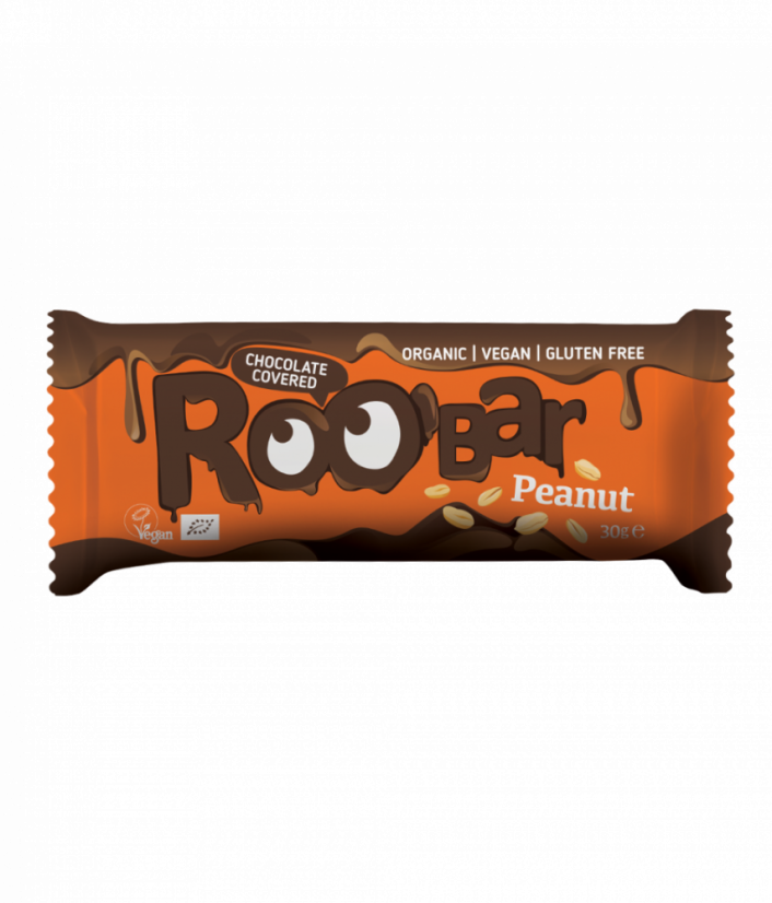 Roobar - Chocolate covered peanut bar BIO 30g CZ