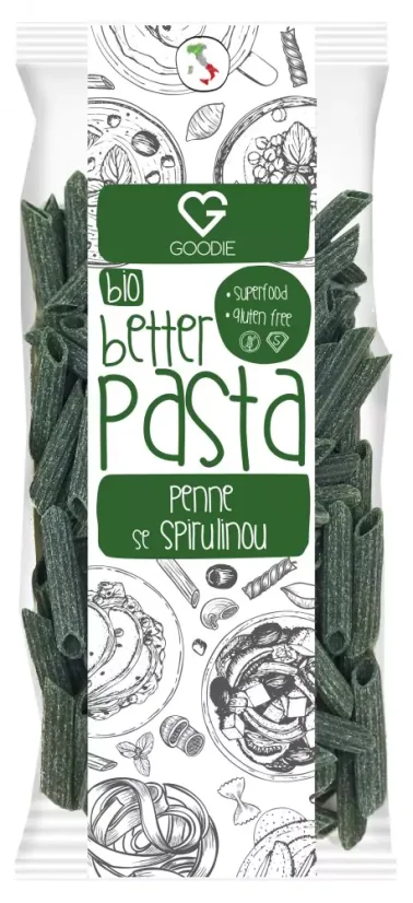 Těstoviny superfood - Se spirulinou - Penne BIO 250 g CZ