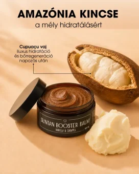 Sun Glow Booster - balzsam a barnulás támogatására – Vanilla & Caramel 100 ml HU