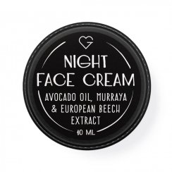 VZOREK - Noční krém s avokádovým olejem, muraja a extraktem z buku lesního - Night Face Cream 10 ml