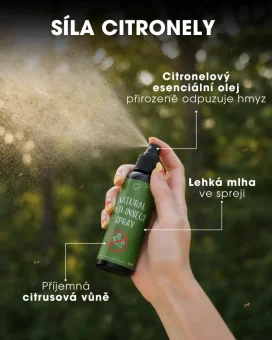 CZ Přírodní repelent s citronelovým esenciálním olejem