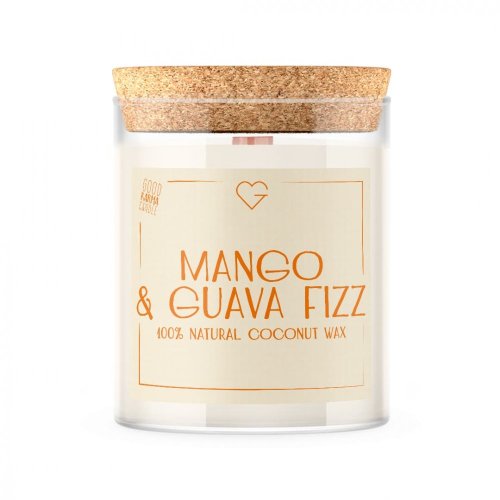 Svíčka s dřevěným praskajícím knotem - Mango & Guava Fizz 160 g
