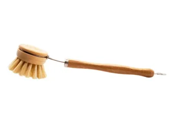 Bambusový kartáč na nádobí s madlem CZ