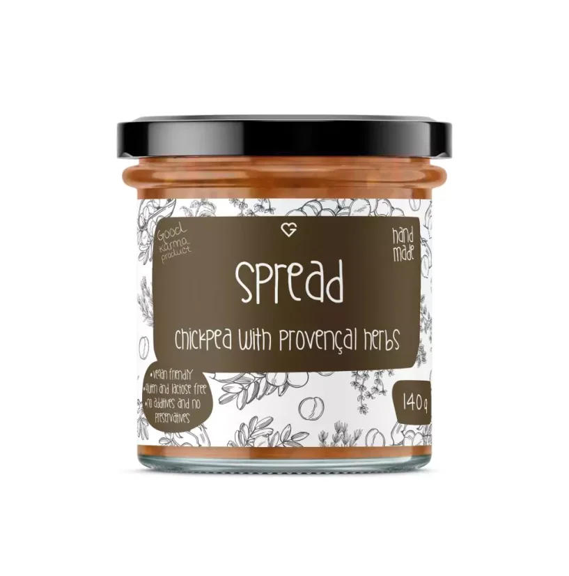 Pasta do smarowania - Ciecierzyca z ziołami prowansalskimi 140 g PL