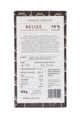AJALA - Belize Maya Mountain Cacao 70% single origin čokoláda 45 g
