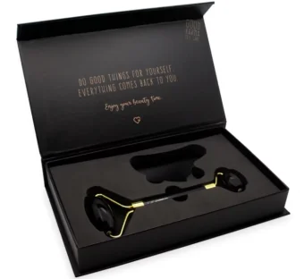 Face Massage Set (Jade roller & Gua Sha) - BLACK SK