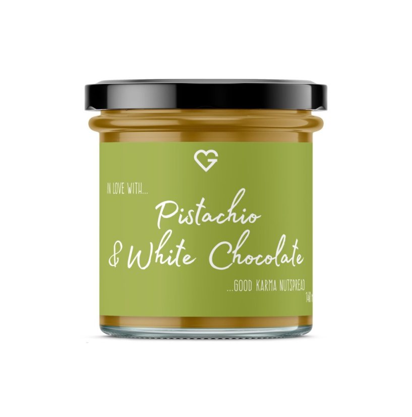Pistácie a bílá čokoláda 140 ml