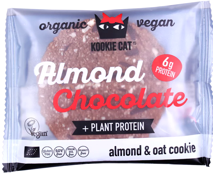KOOKIE CAT Proteinová, mandle a čokoláda BIO 50 g CZ