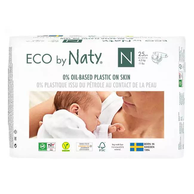 Eco by Naty - Dětské pleny - velikost N - do 4,5 kg (25 ks)_1