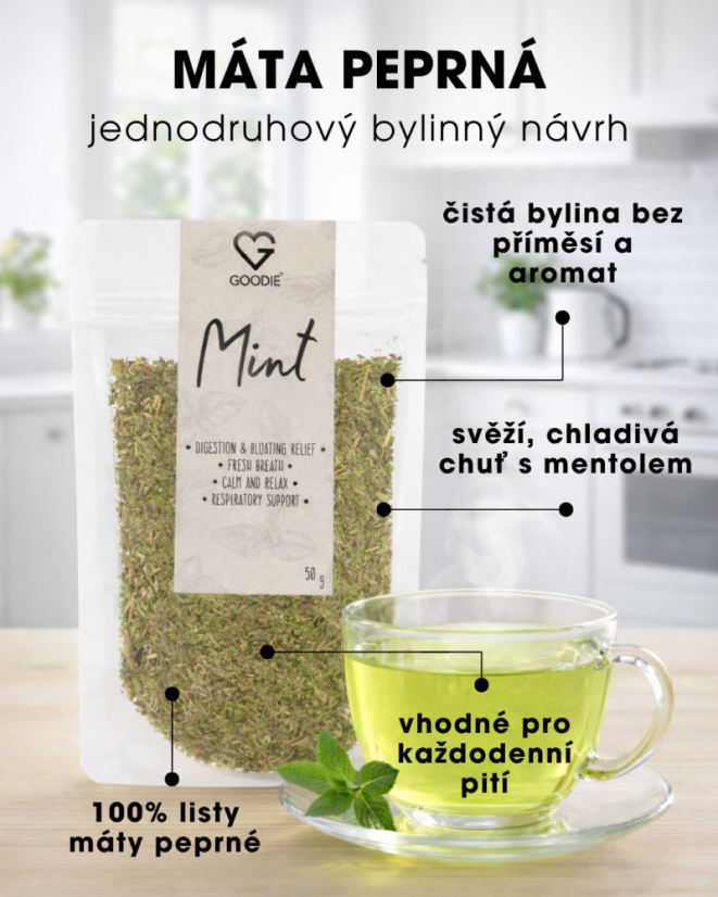 Bylinný čaj - Mäta pieporná - 50 g SK