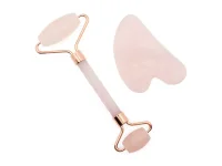 Face Massage Set (Jade roller & Gua Sha) - PINK SK