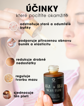 AHA + BHA serum – nocny fluid z kwasem glikolowym i ekstraktem z kory wierzby, 30 ml | Goodie