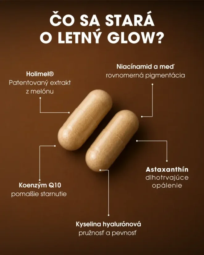 SK Sun Vitamins s Holimel®, meďou, vitamínmi C a E, astaxantínom a Polypodium leucotomos