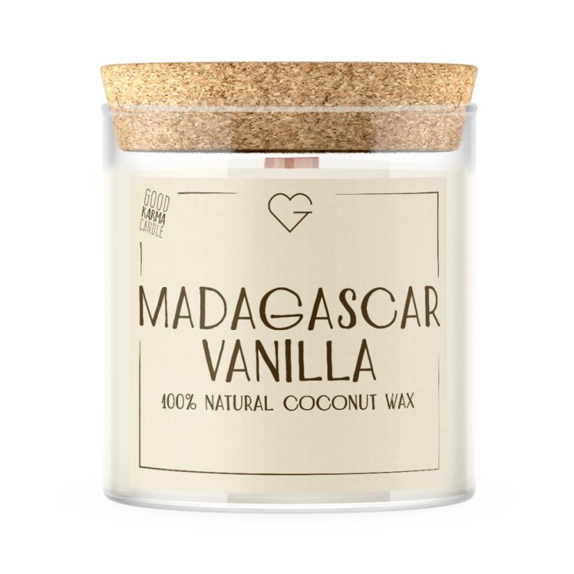 Svíčka s praskajícím dřevěným knotem - Madagascar Vanilla 280 g PL