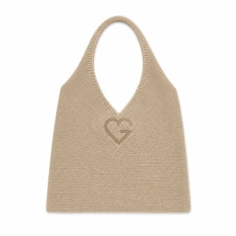 Knitted Bag Beige - Torba pleciona beżowa 1 szt.