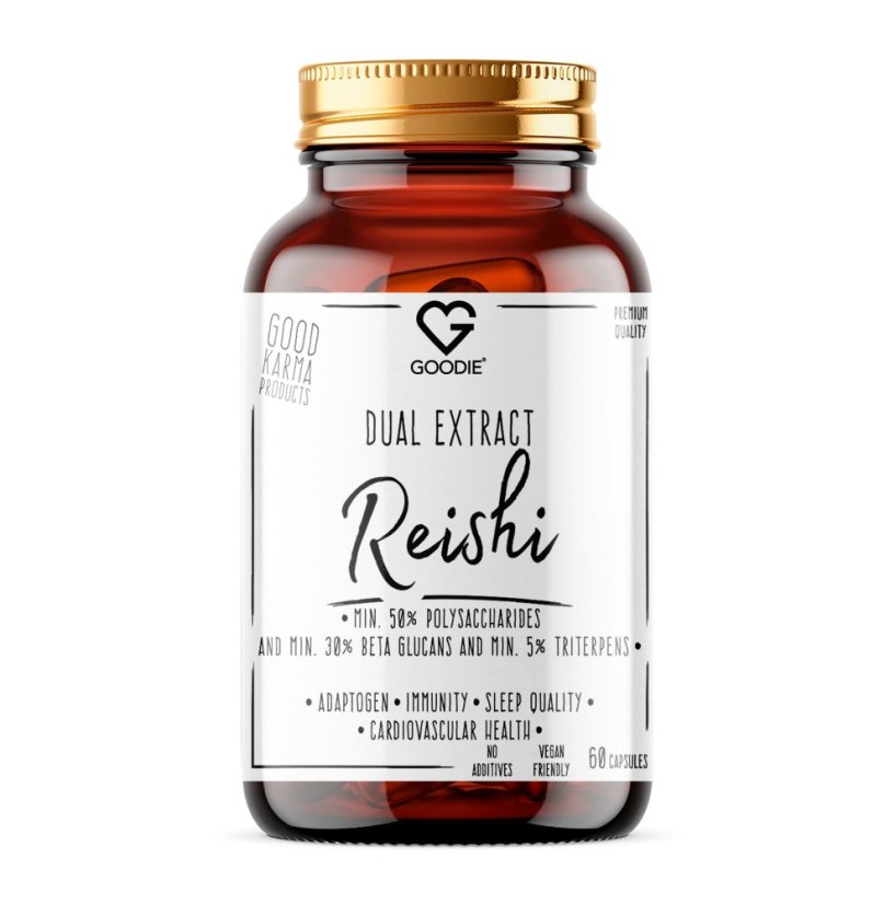 Reishi - dual extrakt min.50 % polysacharidů - 60 kapslí CZ