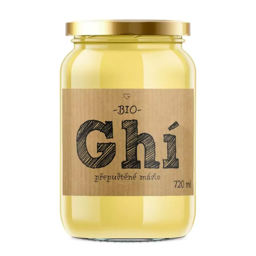 Přepuštěné máslo GHÍ - Grass-Fed BIO 720 ml