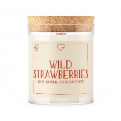 Svíčka s dřevěným praskajícím knotem - Lesní jahody - Wild Strawberries 160 g