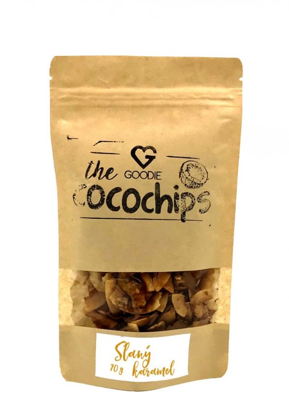Kokosové chipsy BIO - Slaný karamel 70 g CZ