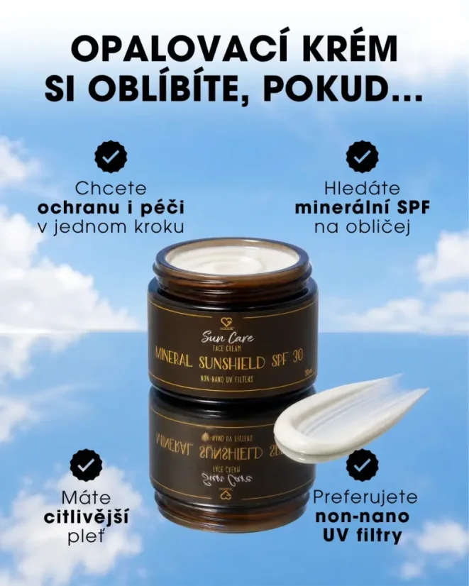 Krem do twarzy z filtrem przeciwsłonecznym SPF 30 Mineral Sunshield - Krem mineralny SPF 30 10 ml