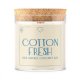 Svíčka s dřevěným praskajícím knotem - Cotton Fresh 280 g CZ