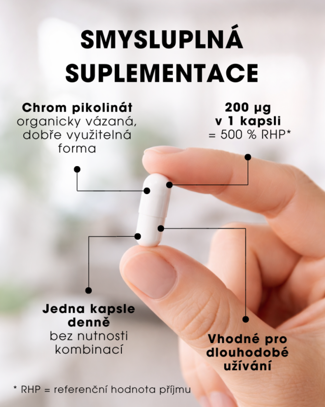 Chrom pikolinát  - 60 kapslí CZ