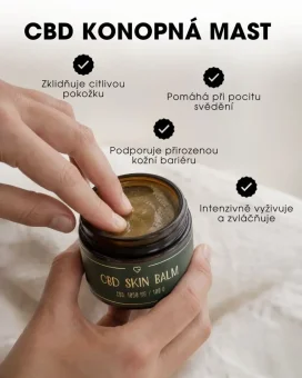 CBD Konopná mast - pečující balzám 10 ml