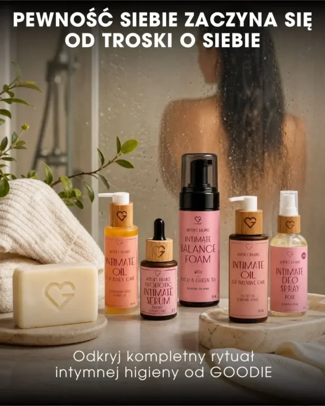 PL Intymny Deo Spray – Róża – komplet kosmetyków do higieny intymnej od GOODIE