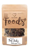 Grass-fed sušené hovězí maso - Jerky - černý pepř 50 g