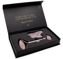 Face Massage Set (Jade roller & Gua Sha) - PINK CZ