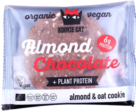 KOOKIE CAT Proteinová, mandle a čokoláda BIO 50 g