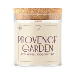 Svíčka s dřevěným praskajícím knotem - Provence Garden 280 g