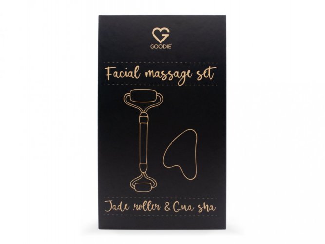 Face Massage Set (Jade roller & Gua Sha) - BLACK