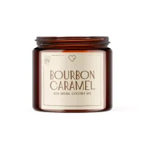 Sviečka s bavlneným knôtom - Bourbon Caramel 80 g