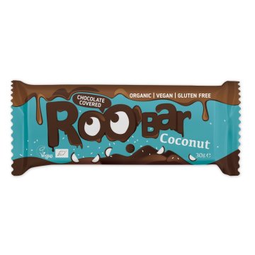 Roobar Chocolate covered coconut bar BIO 30g