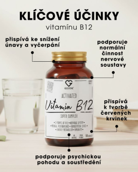 Aktywny kompleks Witaminy B12 - 3 formy B12 - 60 kapsułek