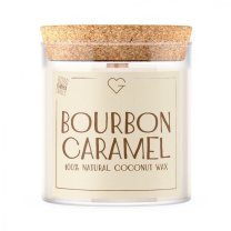Svíčka s dřevěným praskajícím knotem - Bourbon Caramel 280 g