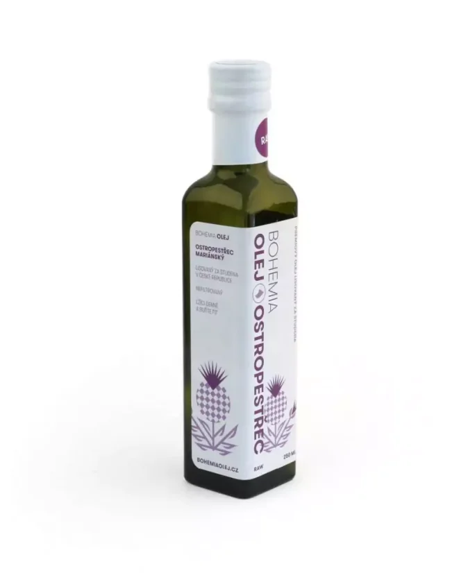 Ostropestřecový olej - extra panenský RAW 250 ml