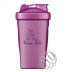 Plastový shaker s kovovou spirálou - fialový - 400 ml - 1 ks