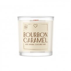 Svíčka s dřevěným praskajícím knotem - Bourbon Caramel 50 g