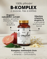 Natural B-Komplex – Celistvý z BIO extraktov NakoMIN® – 60 kapsúl SK