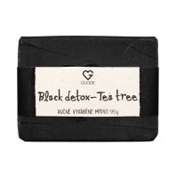 Přírodní mýdlo - Black detox & Tea tree 95 g SK