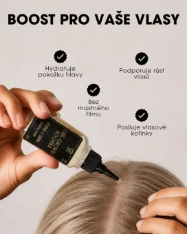 CZ Sérum na podporu růstu vlasů s chininem - Hair Growth Booster – hydratace, růst vlasů, posílení