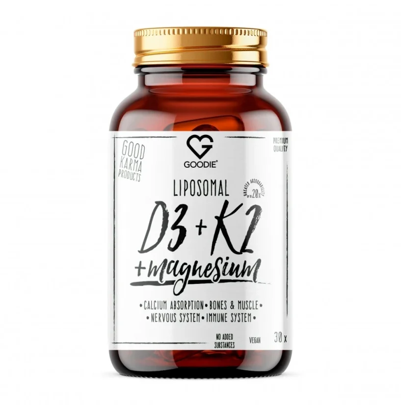 Liposomální Vitamin D3 + K2 + Magnesium 30 ks