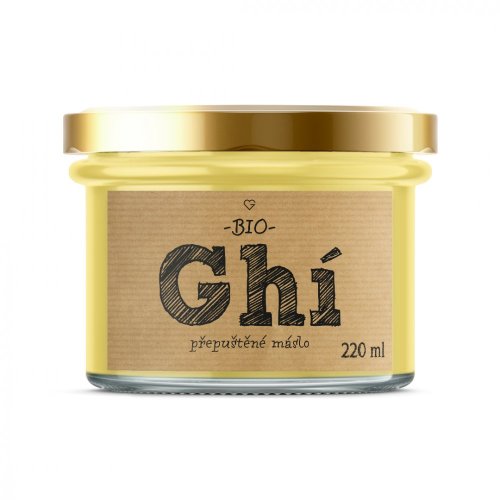 Přepuštěné máslo GHÍ - Grass-Fed BIO 220 ml