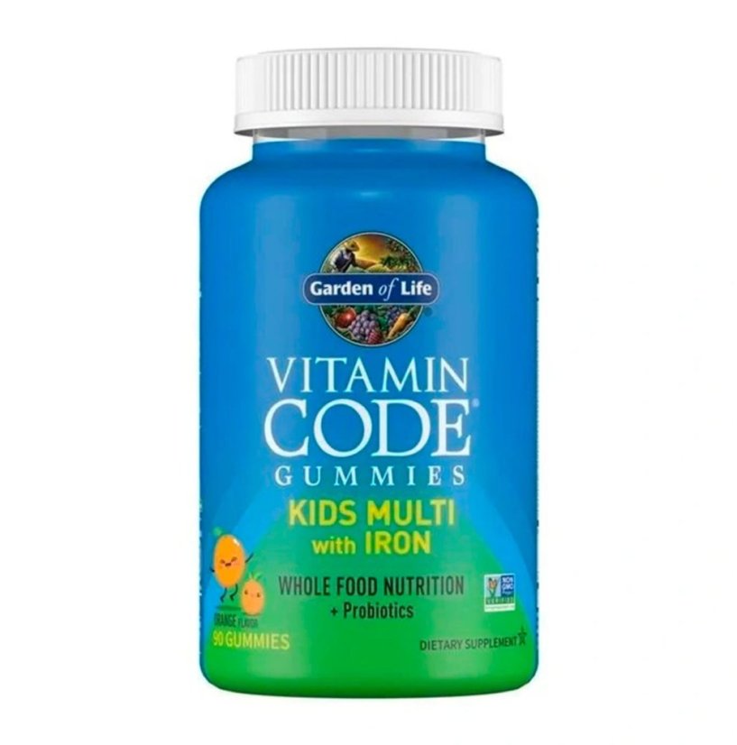 Vitamin Code Kids Multivitamíny s železem pro děti – Pomeranč medvídci 90 ks SK