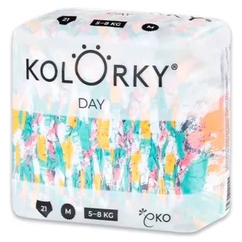 Kolorky DAY - Pieluchy dla dzieci - Brushes - rozmiar M 5-8 kg (21 szt.) PL