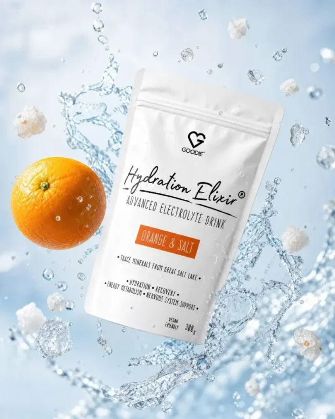 PL Napój elektrolitowy Hydration Elixir pomarańcza i sól 300g